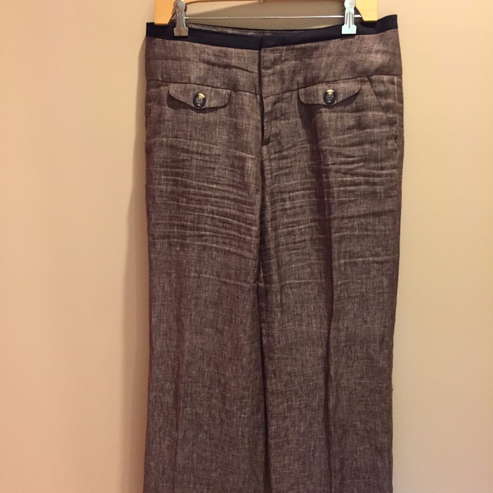 Anthro linen pants